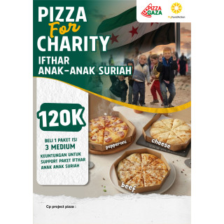 Pizza for Charity Ifthar Anak-anak Suriah