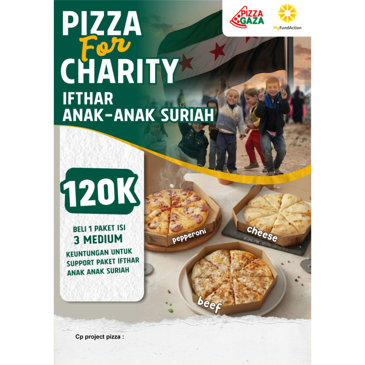 Pizza for Charity Ifthar Anak-anak Suriah