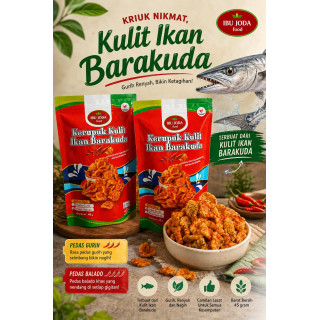 kerupuk Kulit Ikan Pedas Balado