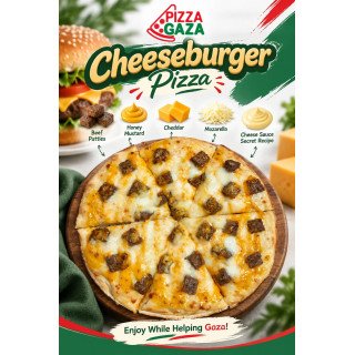 Large Pizza Cheese Burger Frozen